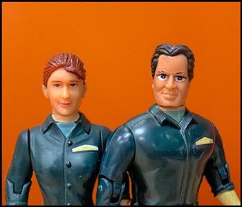 Male and female employee